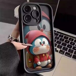 Cartoon Character Phone Case - Black and Red